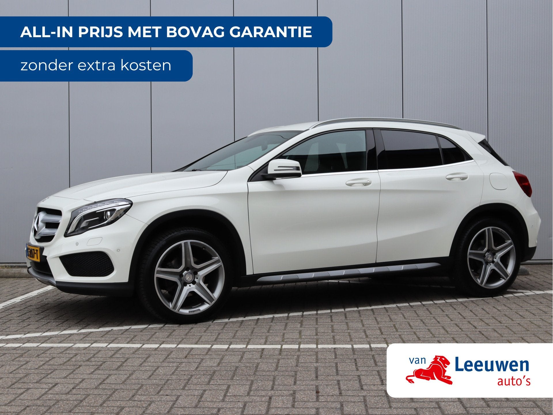 Mercedes-Benz GLA 180 AMG-line | Trekhaak | Stoelverwarming, Auto's, 12 maanden, Gebruikt, 4 cilinders, Leder en Stof