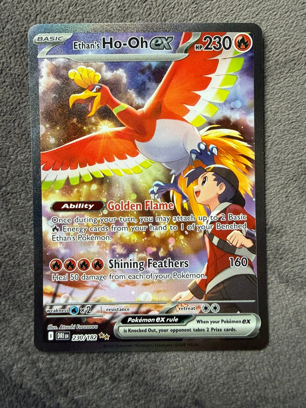 Ethan's Ho-Oh 230 (EX conditie), Ophalen of Verzenden, Losse kaart