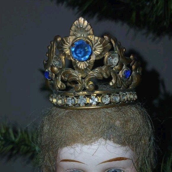 Antiek Poppen Tiara-Kroon, Ophalen of Verzenden