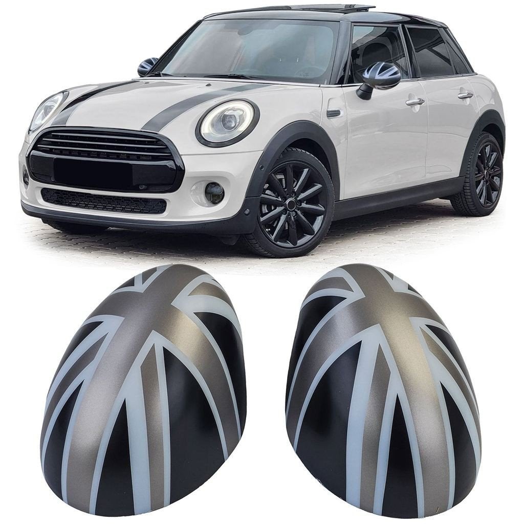 Spiegel Spiegelkappen Voor Mini F54 F55 F56 F57 Zwart Grijs, Verzenden, Automotive Parts, A.parts@hotmail.nl, Trasmolenlaan 12 3447 GZ Woerden