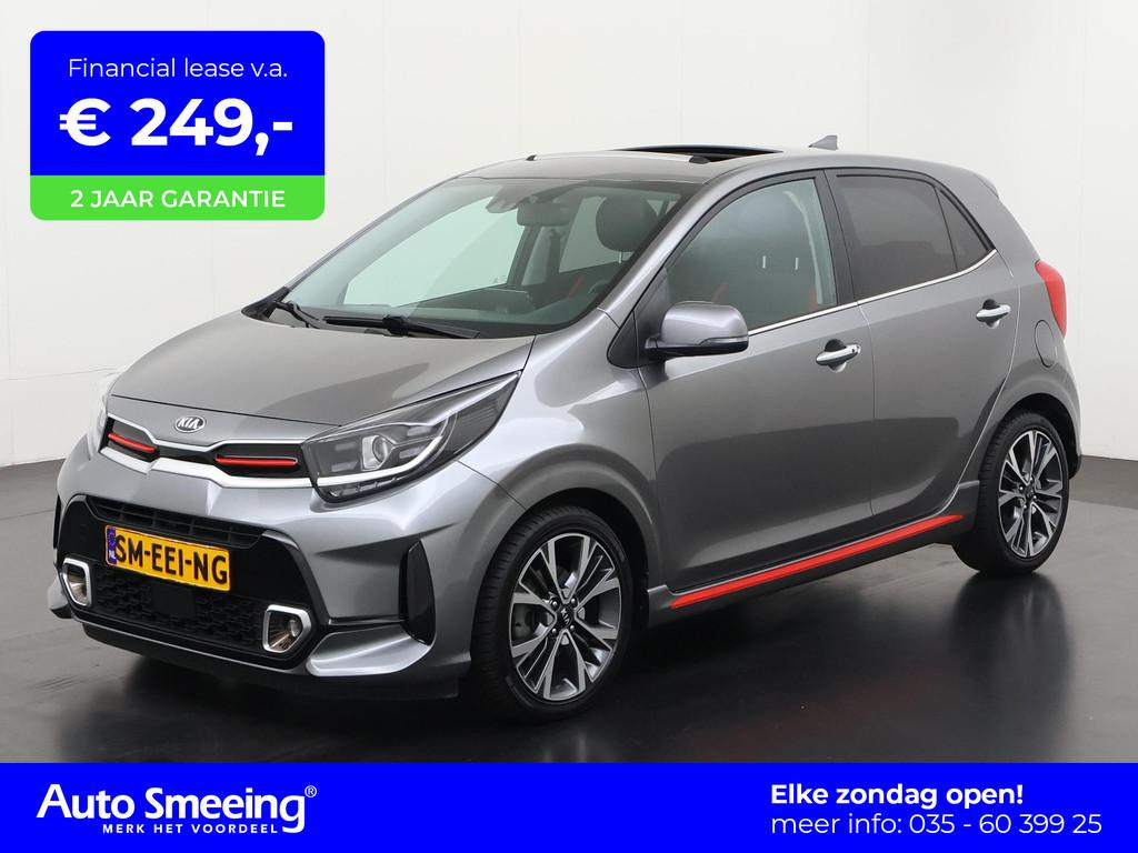 Kia Picanto 1.2 GT-Line Automaat | Schuifdak | Leder | Stuur, Auto's, Kia, 12 maanden, Gebruikt, Euro 6, 4 cilinders