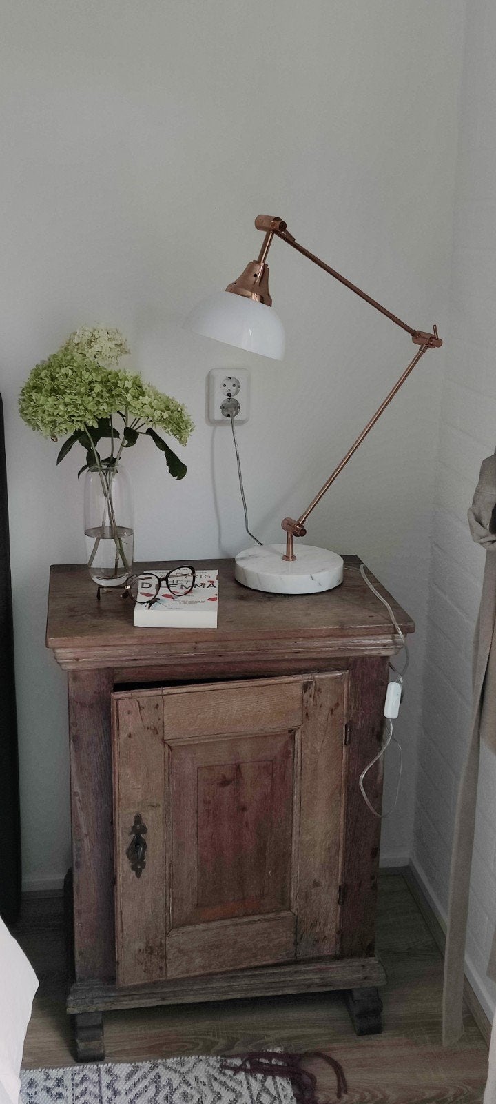 Lifestyle Home Collection bureaulamp - marmer & koper., Ophalen of Verzenden, Zo goed als nieuw, Natuurlijk materiaal, Overige merken