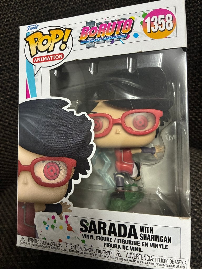 Funko Pop Boruto Sarada with Sharingan 1358, Ophalen of Verzenden, Zo goed als nieuw