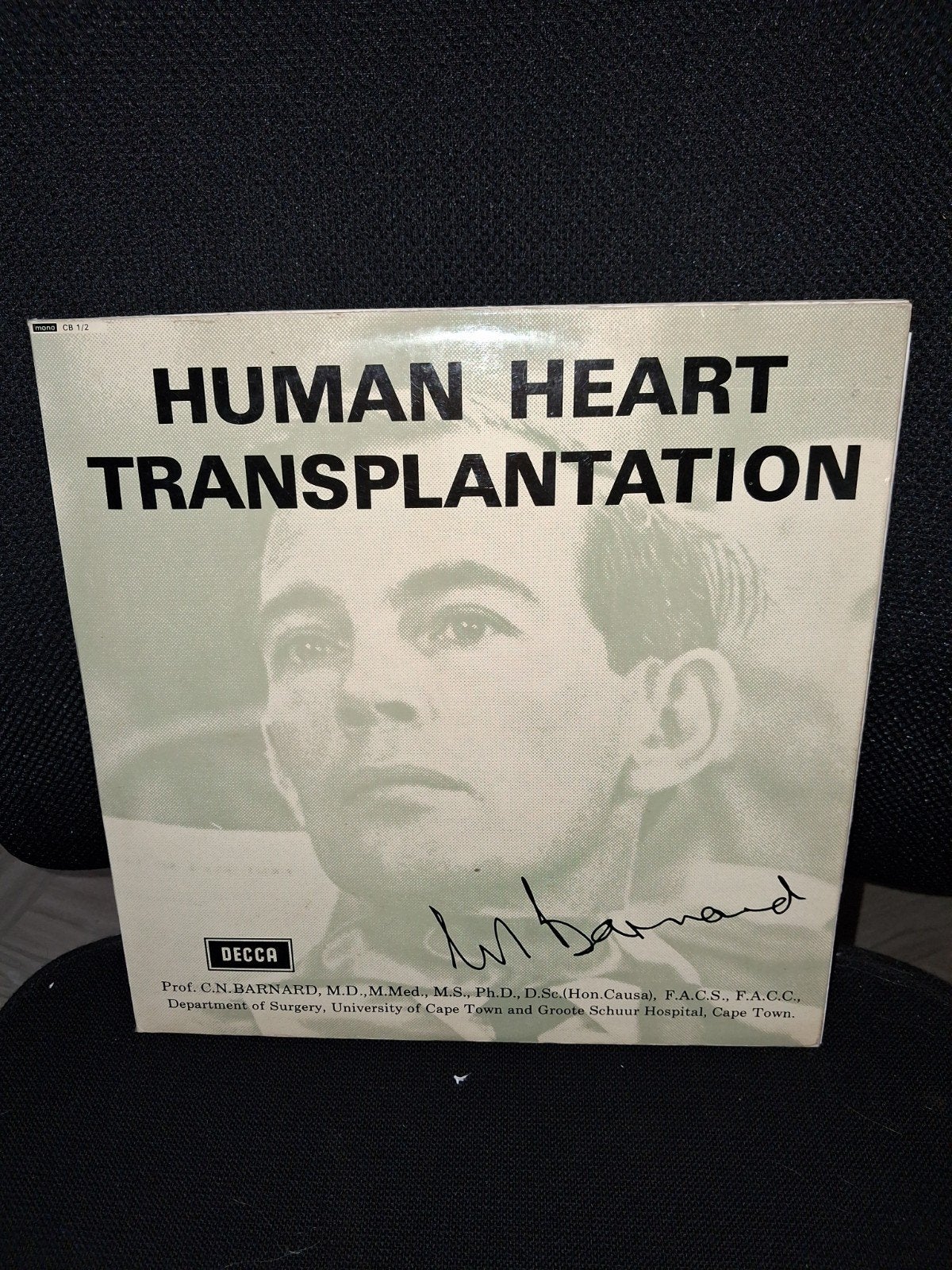 Human Heart Transplantation LP - Zeldzame Decca uitgave, LP, Gebruikt, Ophalen of Verzenden, 12 inch
