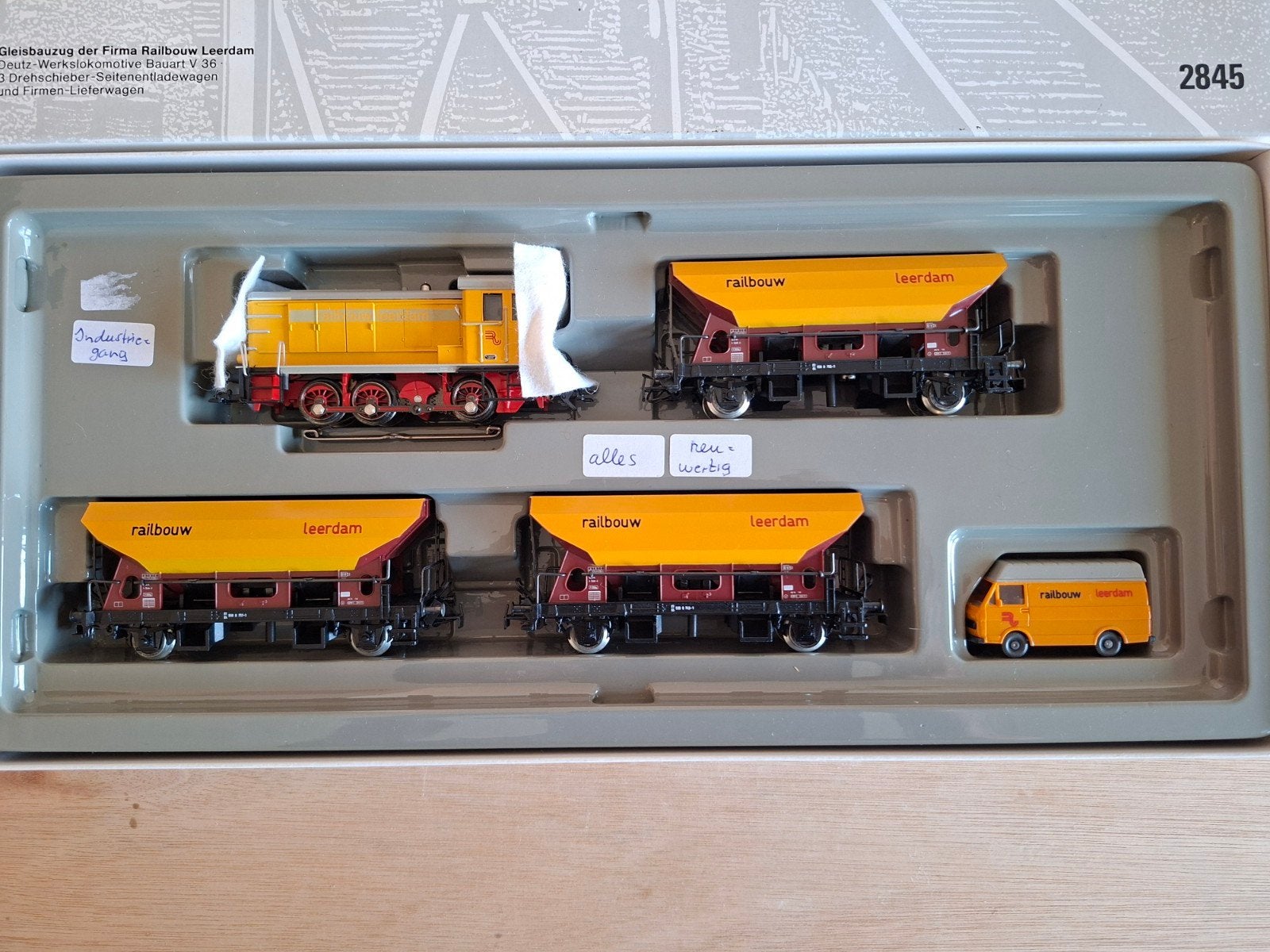 Märklin H0 2845 Railbouw Leerdam treinset, Hobby en Vrije tijd, Modeltreinen | H0, Wisselstroom, Treinset, Ophalen of Verzenden