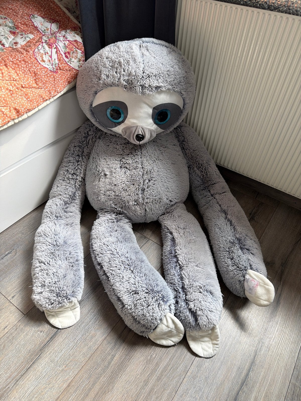 Grote knuffel luiaard - Heerlijk zacht en knuffelbaar, Kinderen en Baby's, Ophalen, Gebruikt, Overige typen, Grijs