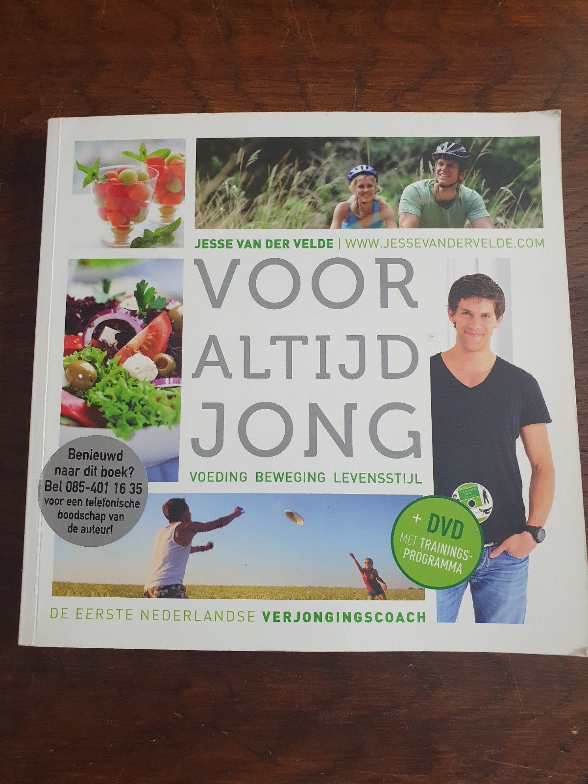 Voor Altijd Jong - Jesse van der Velde (Boek + DVD), Ophalen of Verzenden, Zo goed als nieuw, Gezondheid en Conditie, Jesse van der Velde