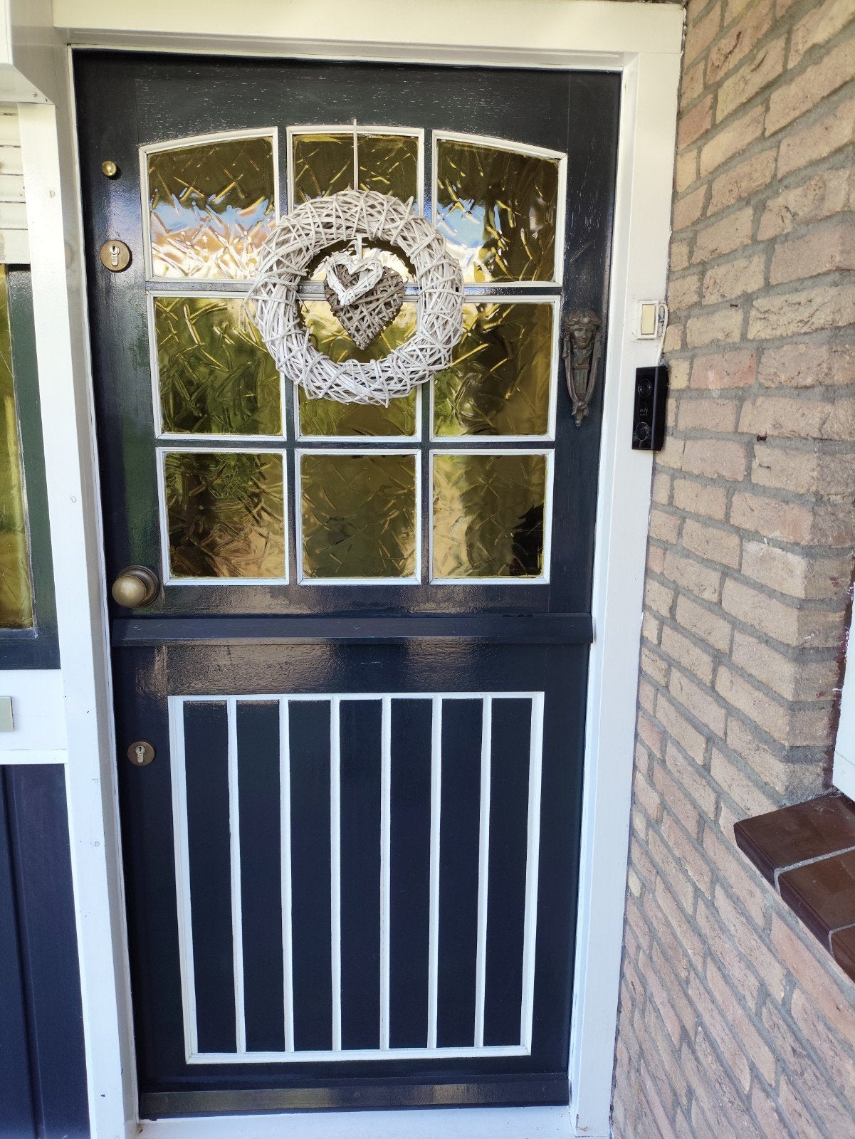 Perfecte voordeur met glas, Ophalen, 80 tot 100 cm, Glas, 200 tot 215 cm
