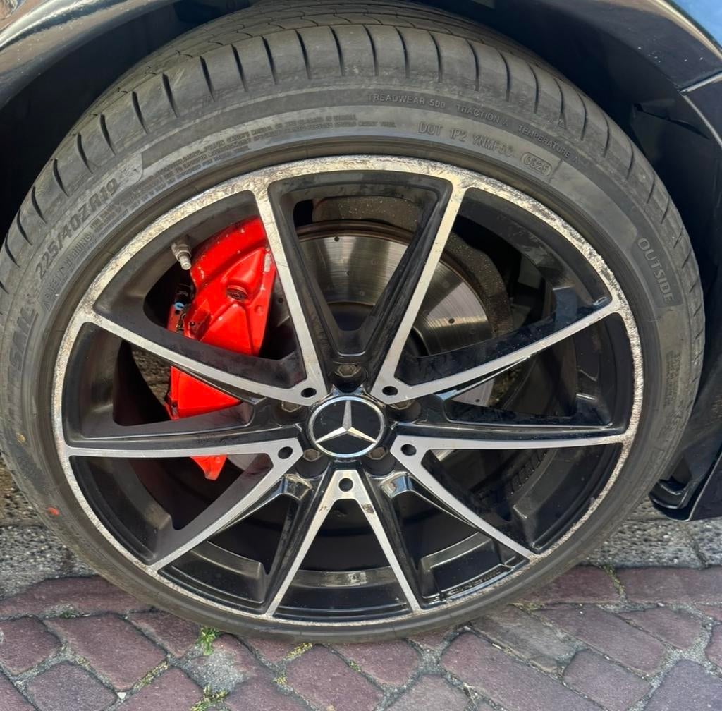 Mercedes C-klasse W205 AMG Stellar velgen 19 inch, 19 inch, Gebruikt, Velg(en), Ophalen of Verzenden
