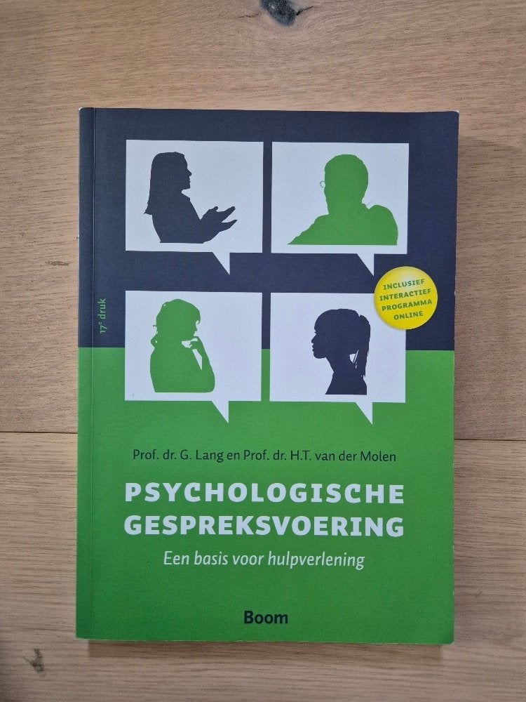 Psychologische gespreksvoering, Ophalen of Verzenden, Zo goed als nieuw