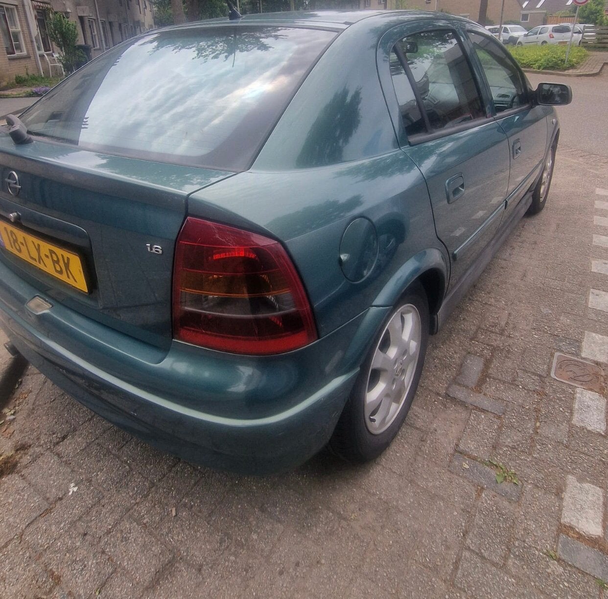 Opel Astra 1.6 8V 5D 2003 Groen, Voorwielaandrijving, Zwart, 4 cilinders, 1095 kg