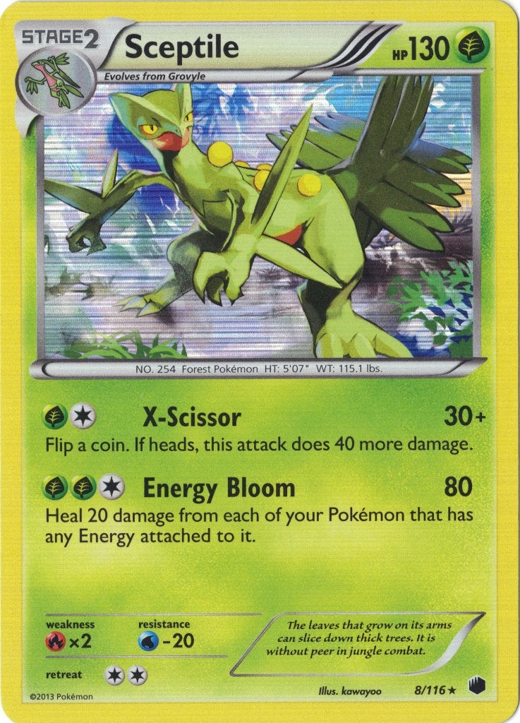 Plasma Freeze,  Sceptile [holo] 8/116, Verzenden, Nieuw, Losse kaart