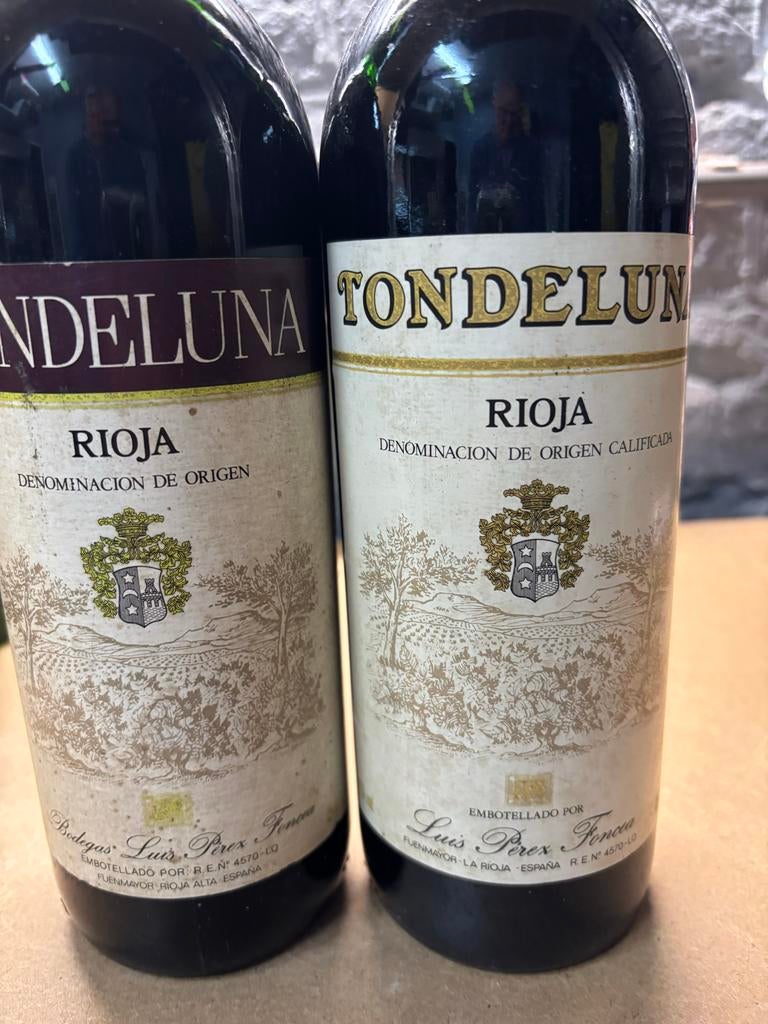 Tondeluna Rioja Rode Wijn - 2 flessen, Verzamelen, Wijnen, Gebruikt, Rode wijn, Spanje, Vol, Ophalen of Verzenden