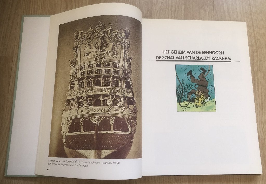 KUIFJE - HET GEHEIM VAN DE EENHOORN/DE SCHAT VAN SCHARLAKEN, Eén stripboek, Ophalen of Verzenden, Zo goed als nieuw, Hergé
