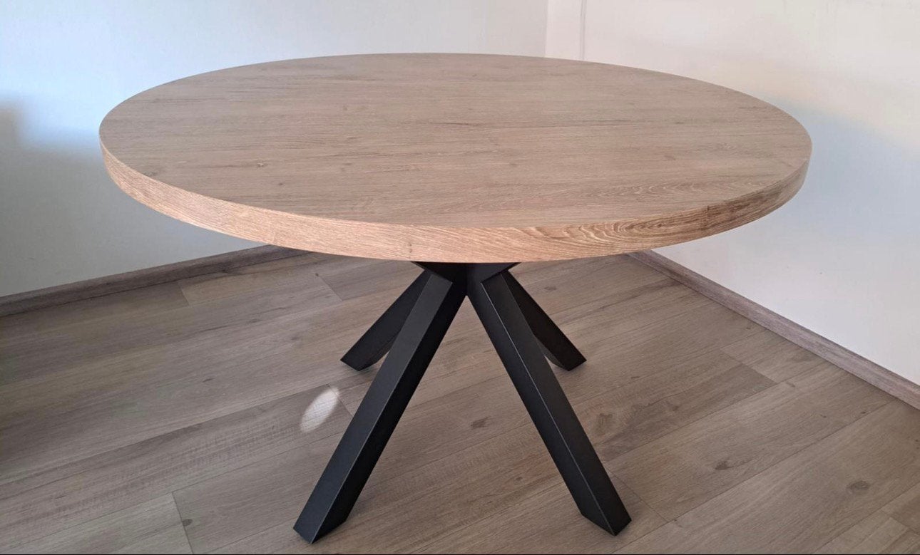 Eettafel en stoelen, Ophalen, Rond, 50 tot 100 cm, Zo goed als nieuw