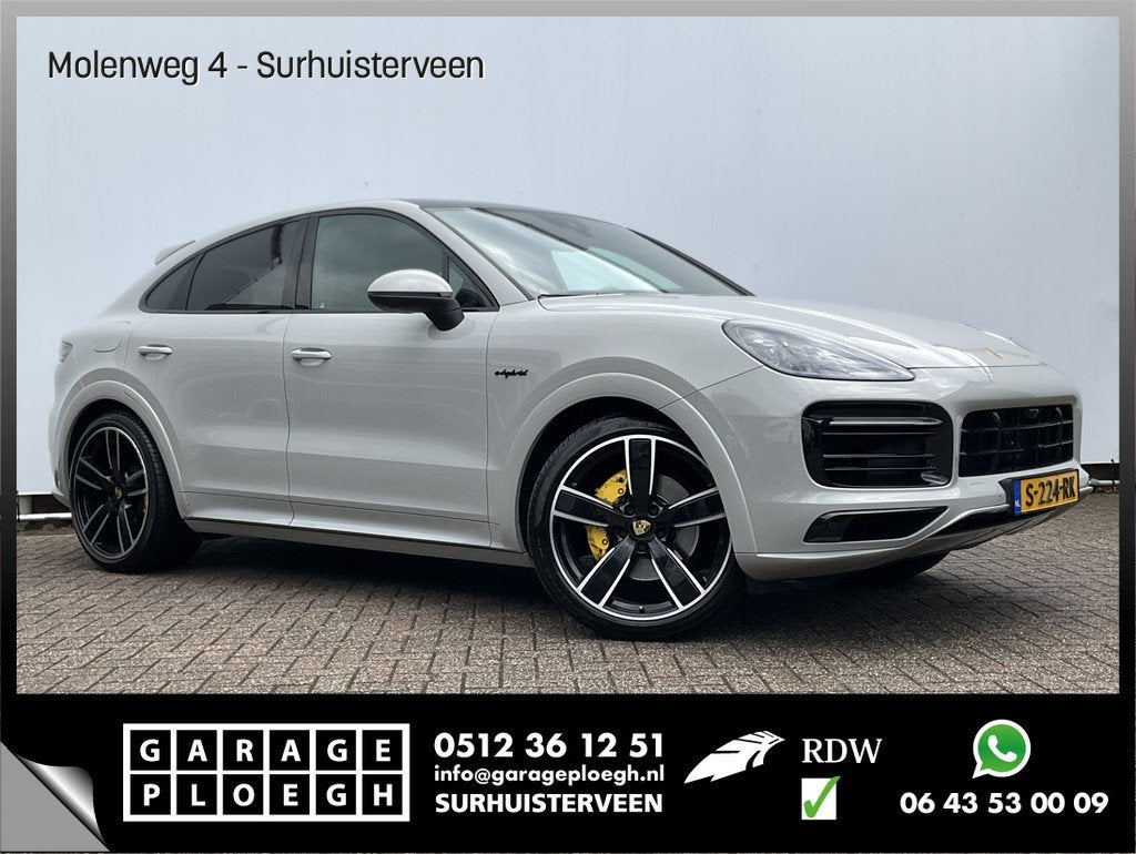 Porsche Cayenne Coupé 3.0 E-Hybrid Platinum Edition Pano Bo, Auto's, Porsche, Automaat, Cayenne, Gebruikt, Euro 6