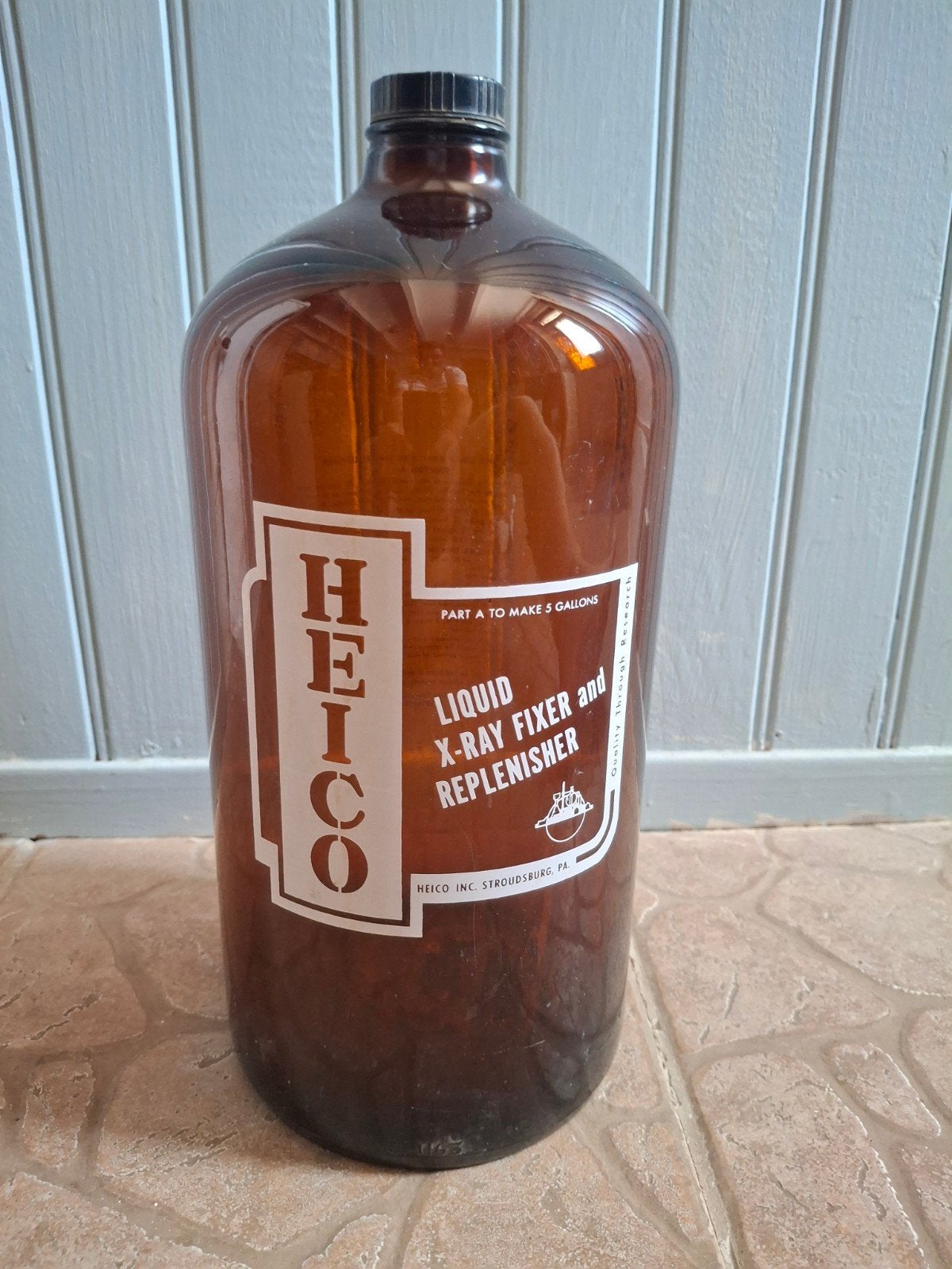 Vintage Heico X-Ray Fixer Fles 1 gallon (3,80 liter), Ophalen of Verzenden