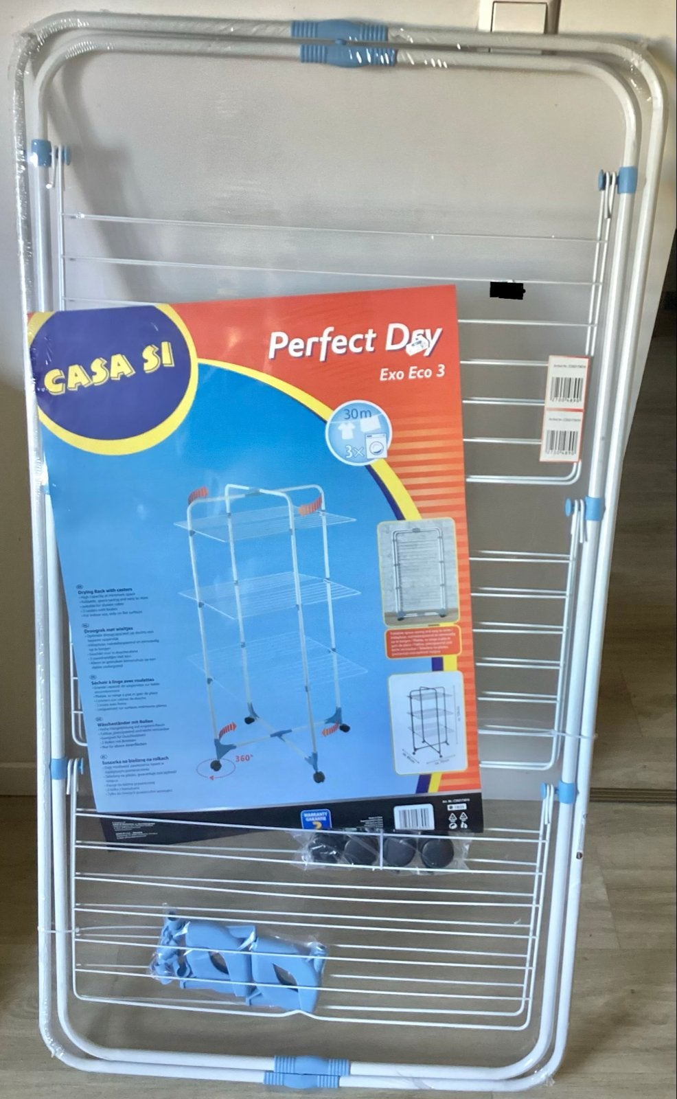 CASA SI PERFECT DRY STAAND WASREK OP WIELTJES, Ophalen, Nieuw, Wasrek