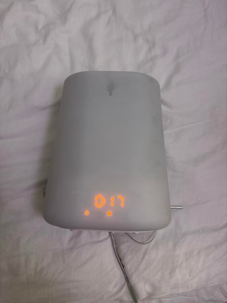 Philips Wake-up Light HF3480 - Wekker met licht en geluid, Ophalen of Verzenden, Gebruikt, Digitaal