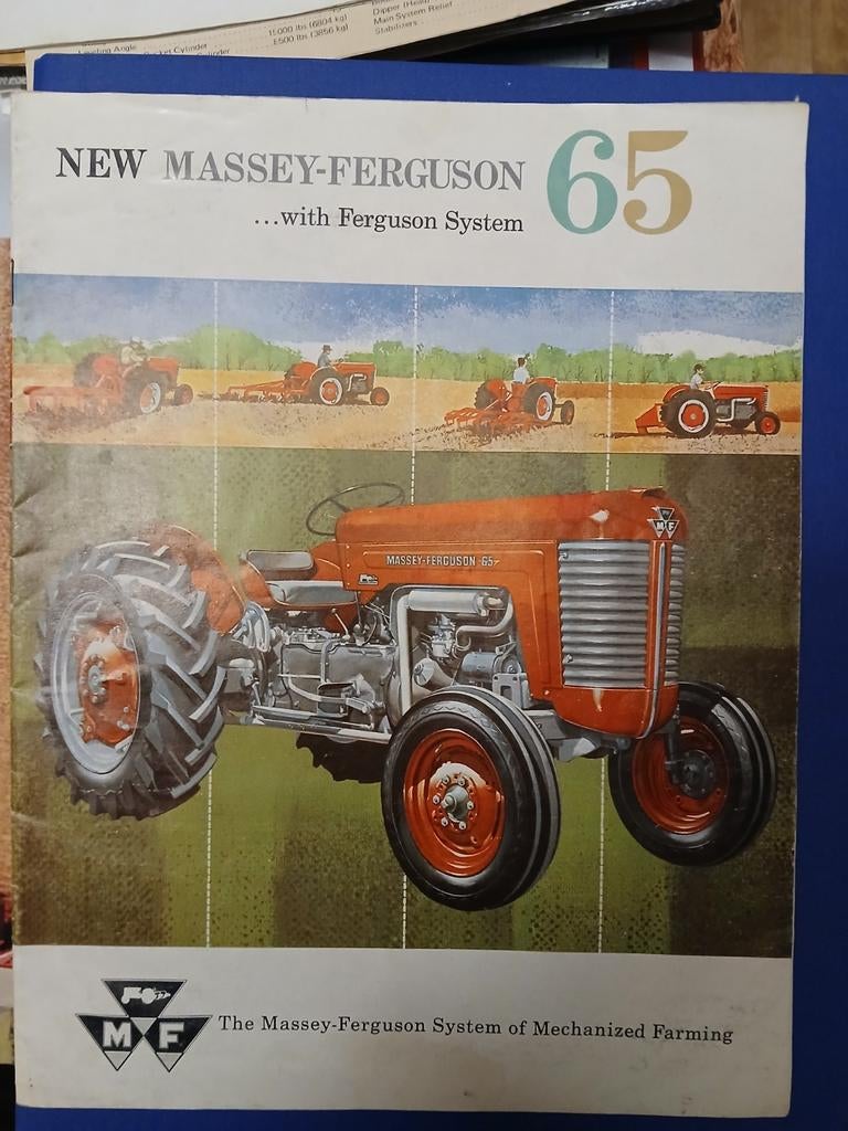 Folder massey ferguson 65 usa, Ophalen of Verzenden, Overige merken