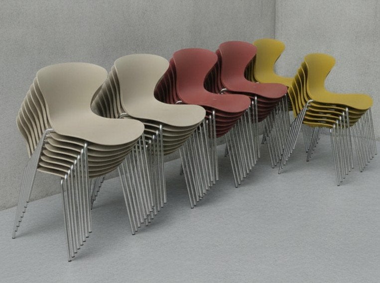 26 x Design vergaderstoelen kantine kantoor stoelen horeca, Huis en Inrichting, Ophalen of Verzenden, Zo goed als nieuw, Kunststof