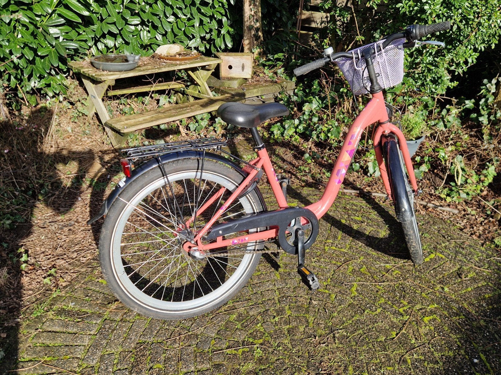 Nette roze meisjesfiets 24inch, Ophalen, Zo goed als nieuw, 24 inch, Versnellingen