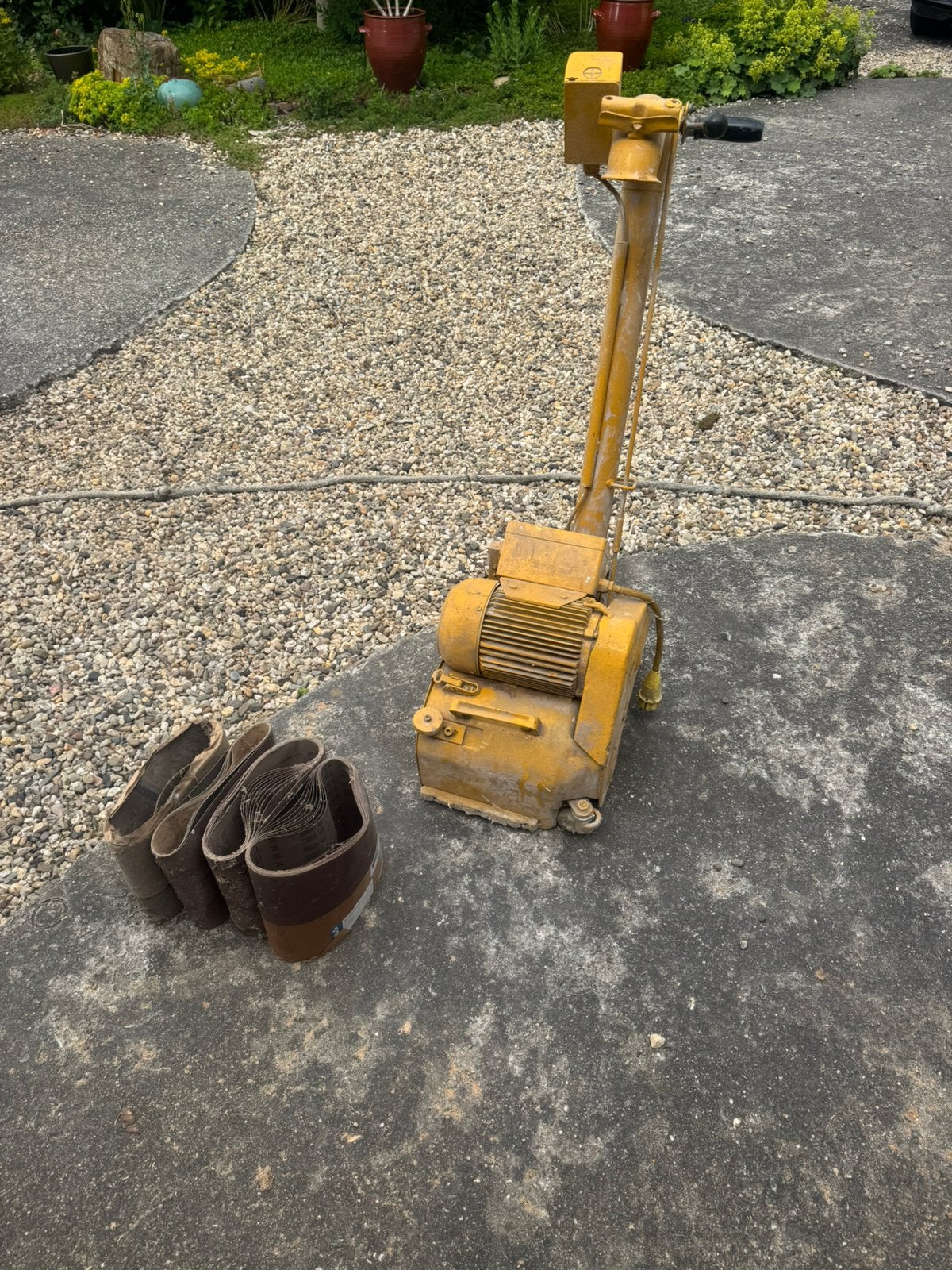 Professionele parketschuurmachine  incl. 25 schuurbanden, Doe-het-zelf en Verbouw, Gereedschap | Schuurmachines, Ophalen of Verzenden