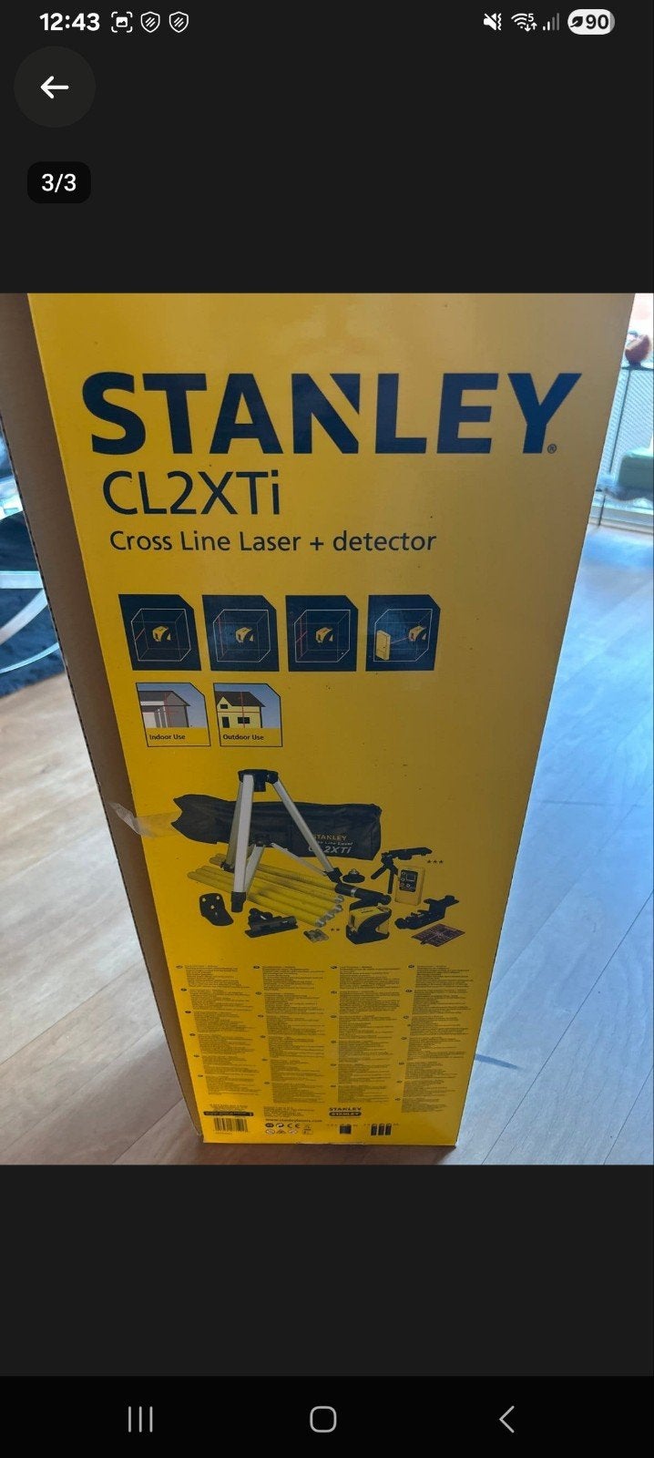 Stanley CL2XTi Cross Line Laser + detector - Nieuw in doos, Ophalen of Verzenden, Nieuw, Licht