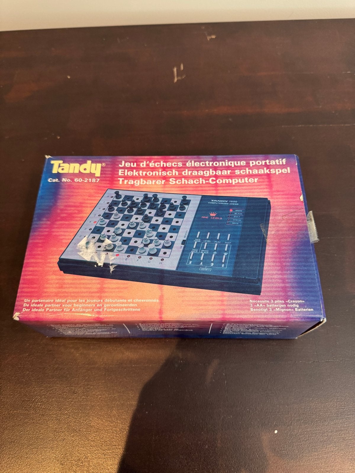 Tandy 1650 Elektronisch Draagbaar Schaakspel - Ongetest, Hobby en Vrije tijd, Gezelschapsspellen | Bordspellen, Een of twee spelers