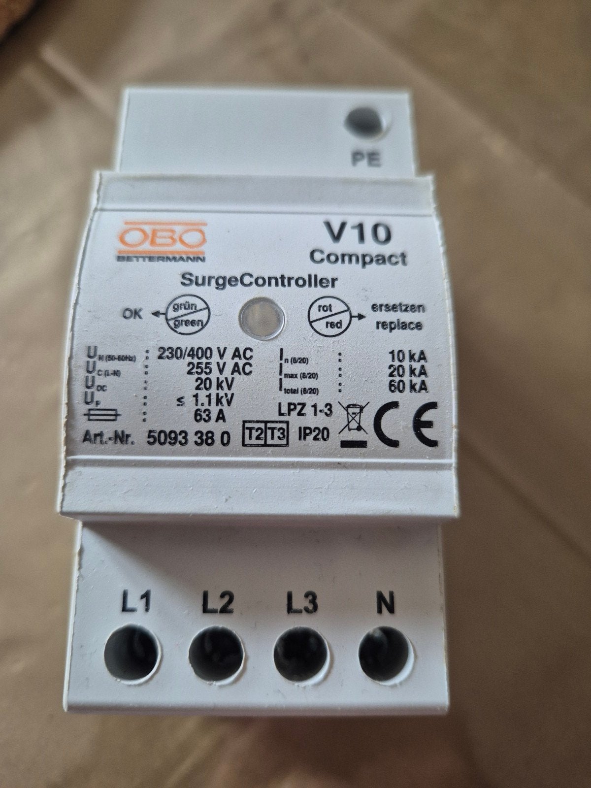 Nieuwe OBO Bettermann V10 Compact overspanningsbeveiliging, Doe-het-zelf en Verbouw, Ophalen of Verzenden