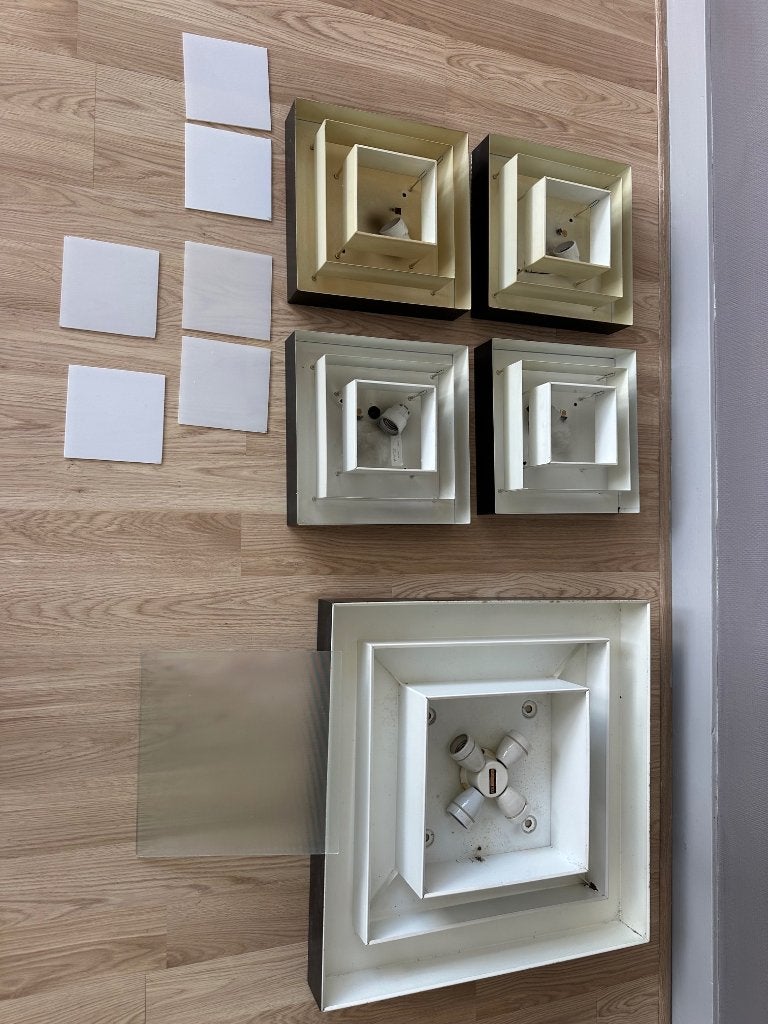 partij design RAAK Ziggurat Na 41 lampen, Huis en Inrichting, Lampen | Wandlampen, Ophalen, Gebruikt