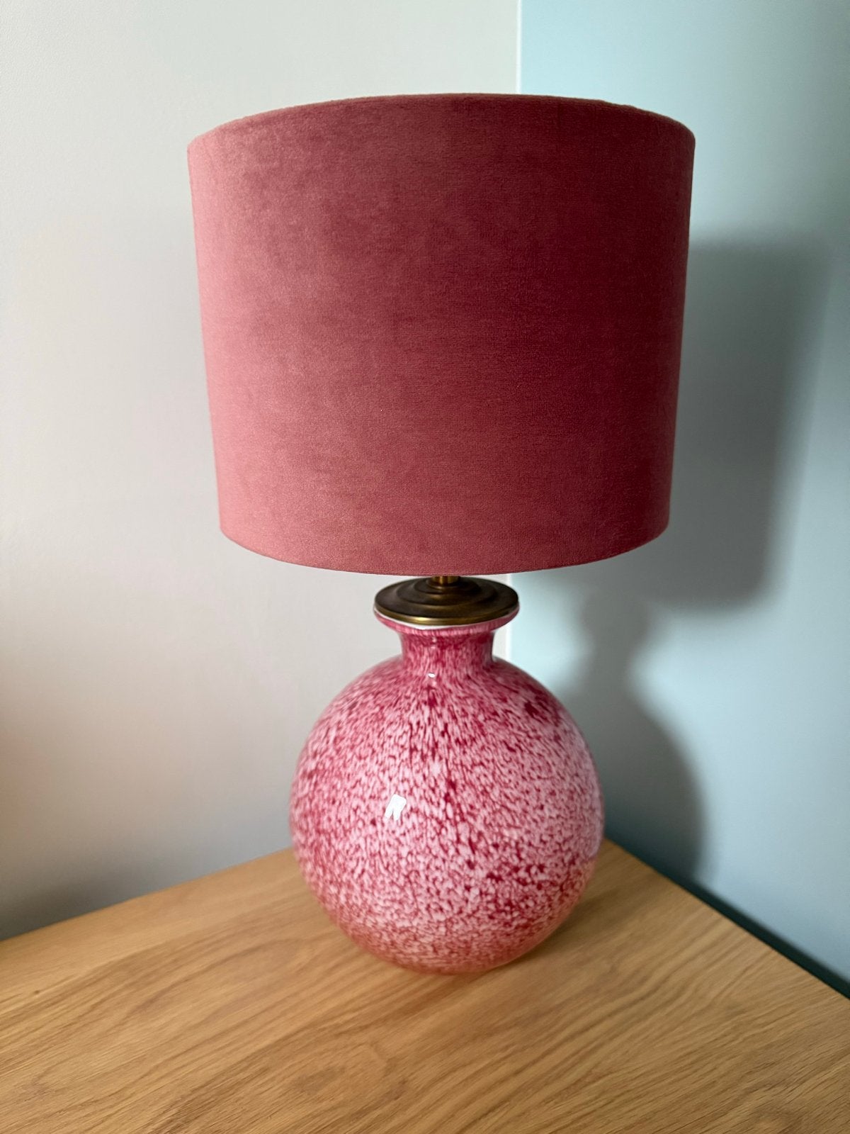 Madame Garate (roze) lamp, Ophalen, Zo goed als nieuw, Stof, Minder dan 50 cm