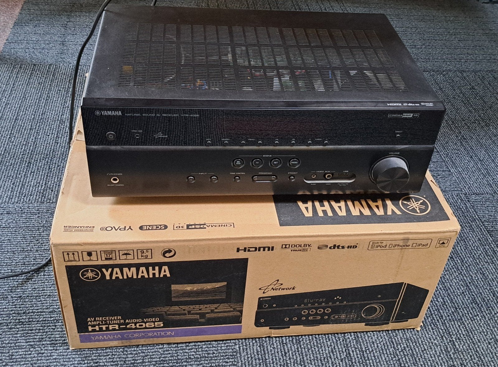 Yamaha HTR-4065 AV Receiver - Krachtig Geluid, Ophalen, Gebruikt, Yamaha, 60 tot 120 watt
