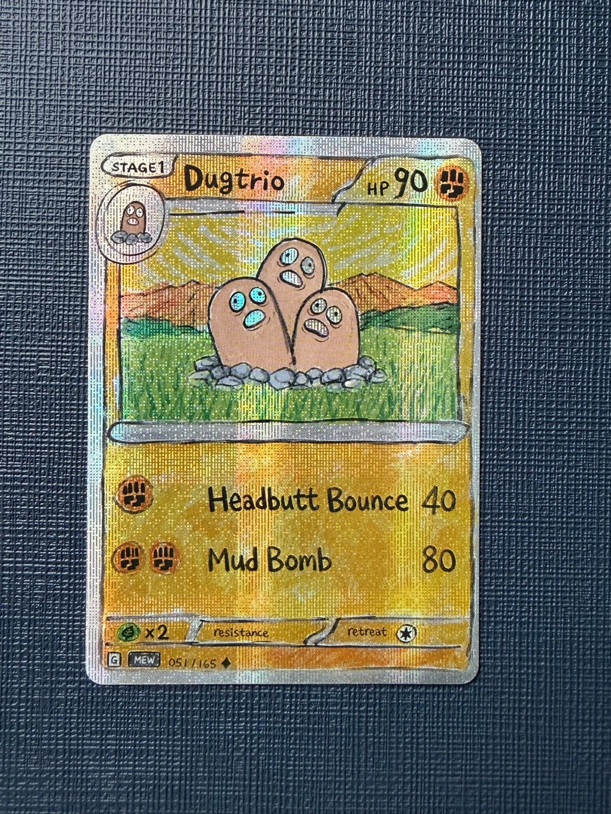 Dugtrio Crazy fun card Pokémon, Verzenden, Zo goed als nieuw, Losse kaart