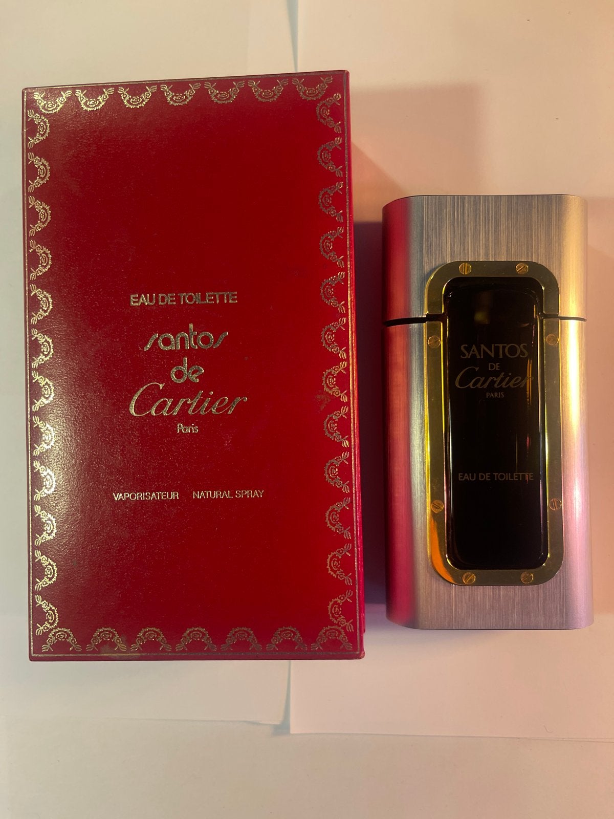 Cartier Santos Eau de Toilette Vintage 1989 Compleet, Verzenden, Gebruikt