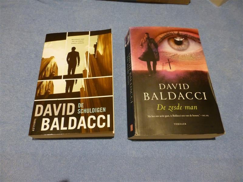 2x David Baldacci De Zesde Man + De Schuldigen, Ophalen, Zo goed als nieuw, David Baldacci, Amerika