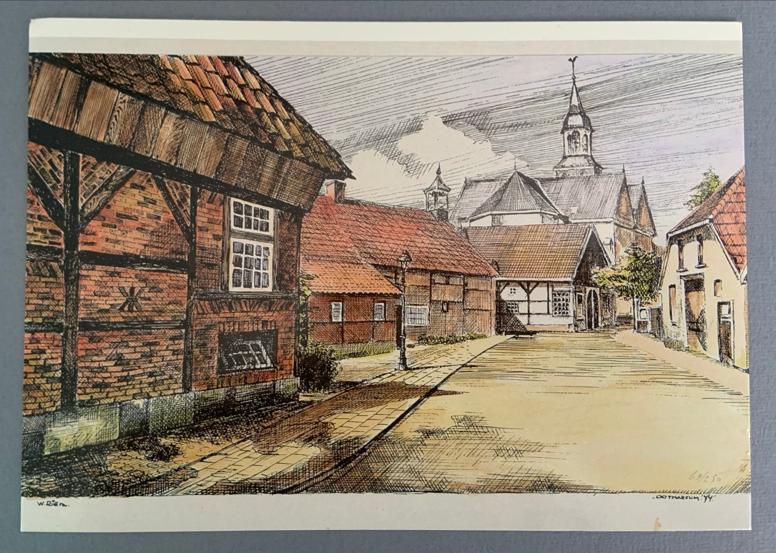 Kaart "Keer - Weer", Ootmarsum - Reproductie Wim Riem, Verzenden, 1960 tot 1980, Ongelopen, Overijssel