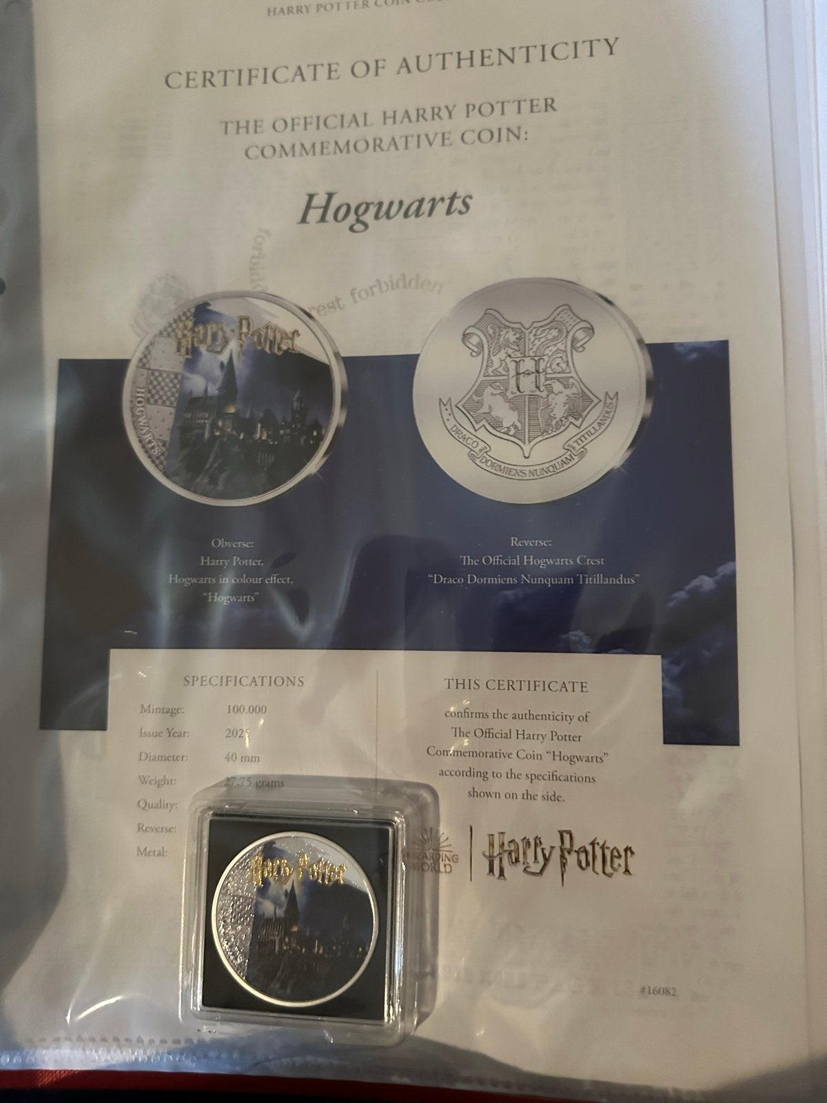 Harry Potter Herdenkingsmunten Collectie - Zeldzaam!, Verzamelen, Ophalen of Verzenden, Nieuw, Overige typen