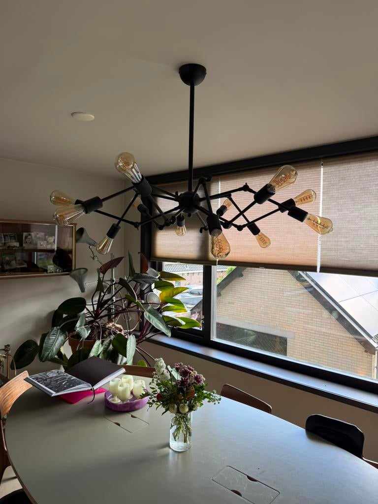 Madame Stoltz Spider lamp 12 benen., Ophalen, Zo goed als nieuw, 75 cm of meer
