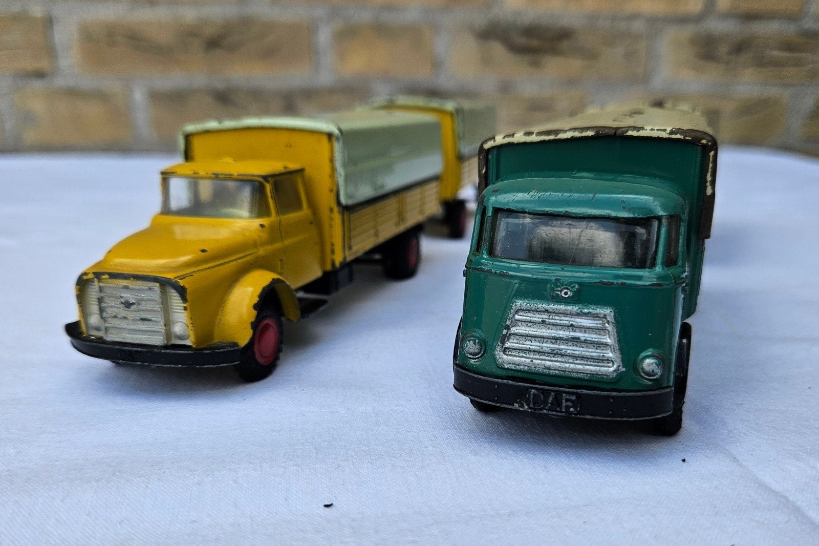 Daf torpedo  en een KikkerDaf , setje zie foto's, Ophalen of Verzenden, Gebruikt, Bus of Vrachtwagen, Lion Toys