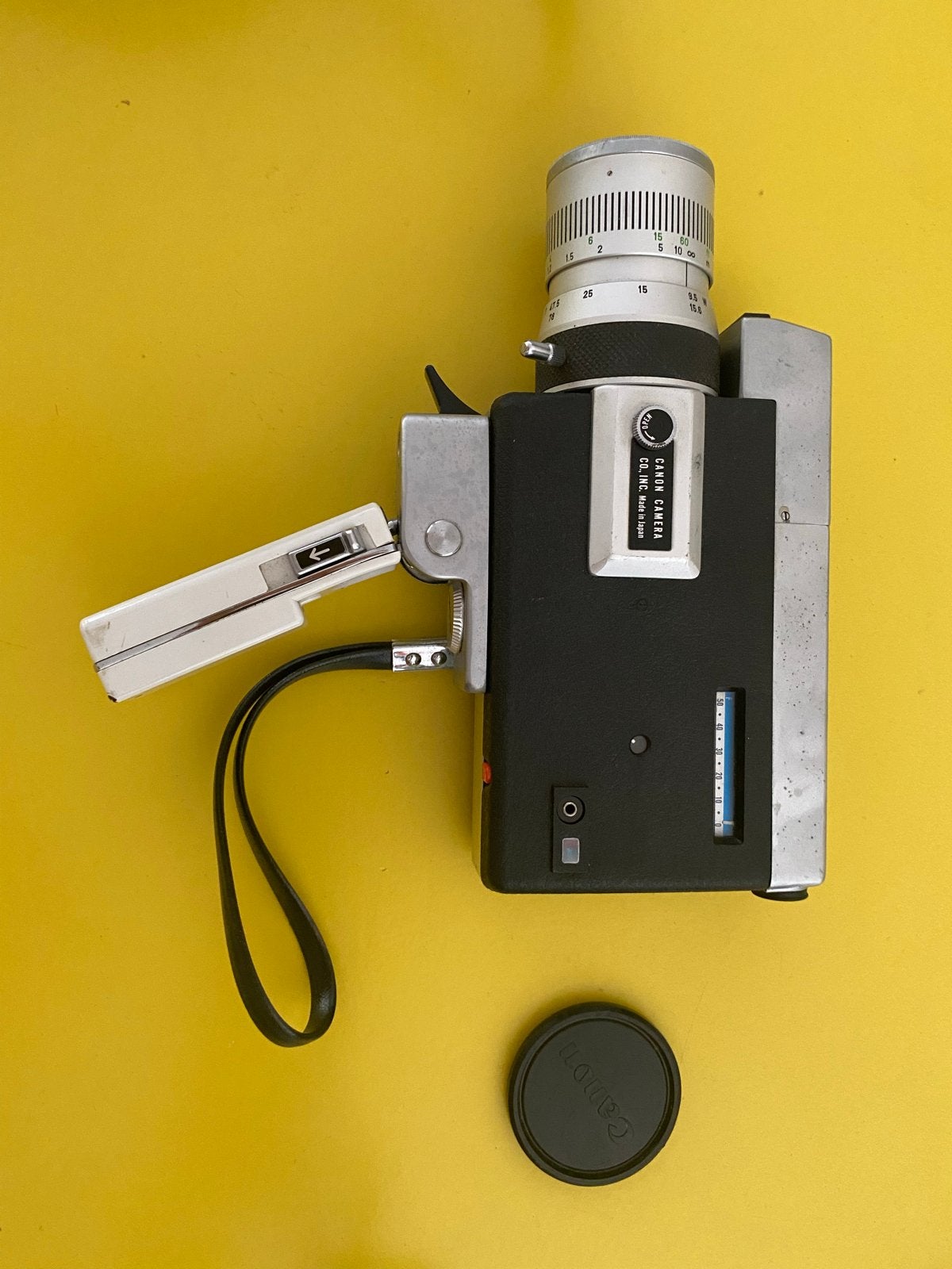 Vintage Canon Zoom 518 Super 8 filmcamera met grip en tas, Ophalen of Verzenden, 8mm, Camera