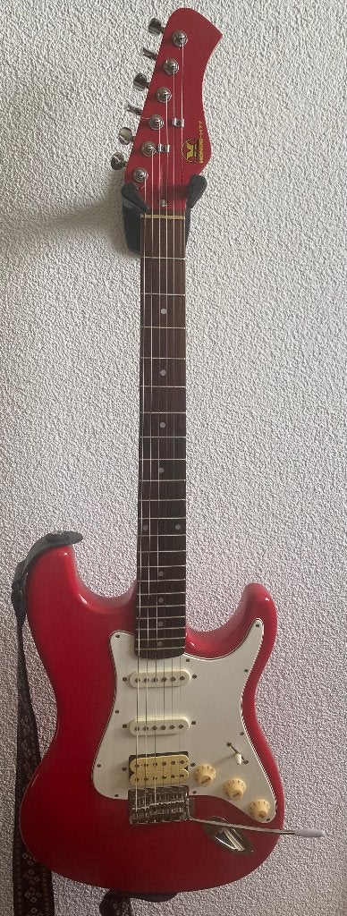 Stratocaster Hondo H77 Made in Korea, Muziek en Instrumenten, Ophalen, Gebruikt, Elektrisch