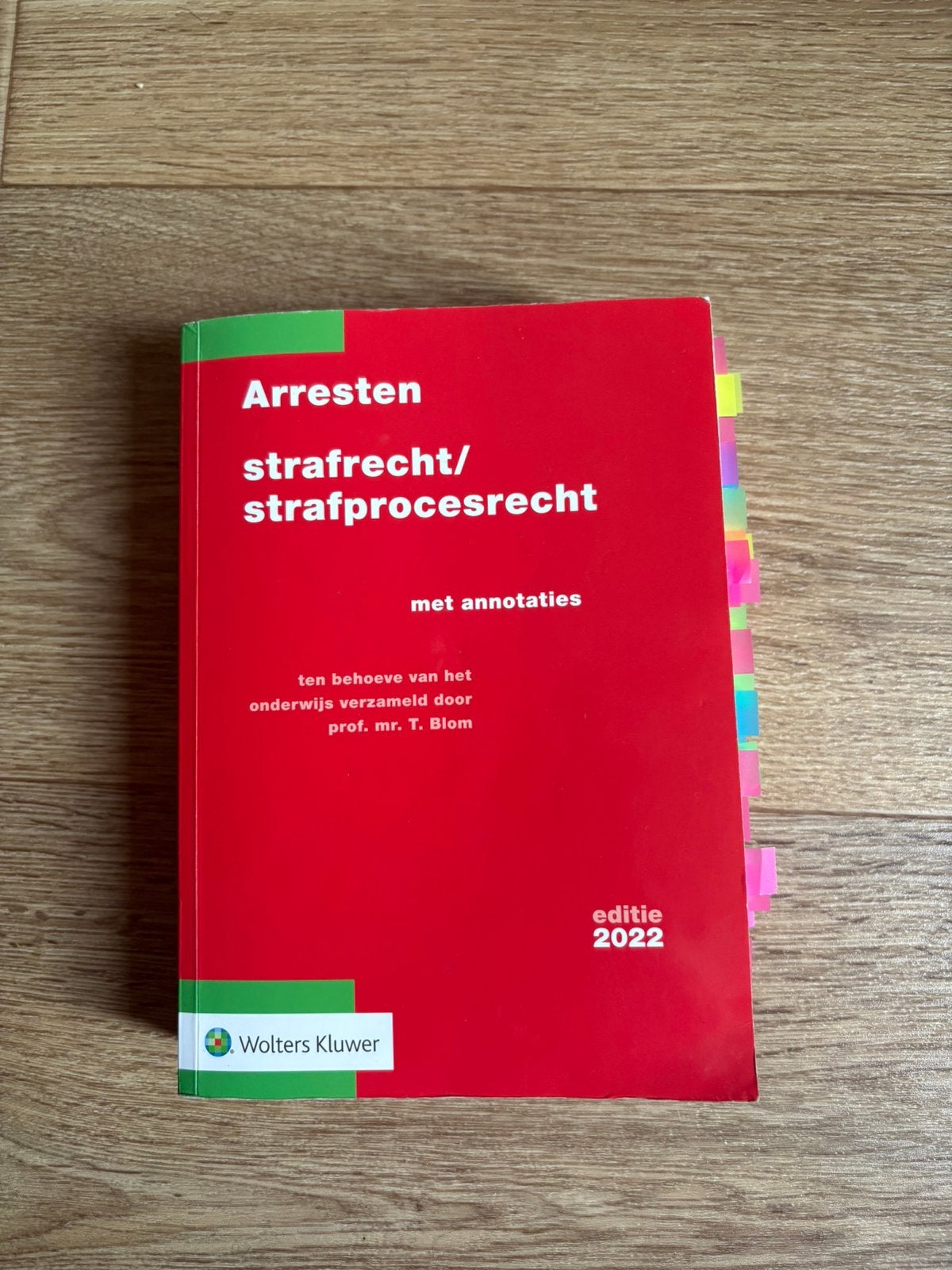 Arresten strafrecht/strafprocesrecht 2022, Ophalen of Verzenden, Alpha, Gelezen, WO