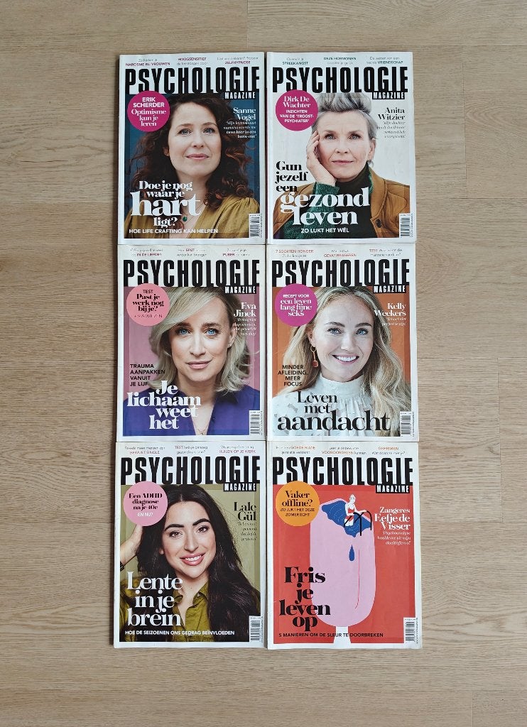 6 nummers Psychologie Magazine van 2024, Boeken, Tijdschriften en Kranten, Ophalen of Verzenden, Gelezen, Lichaam en Geest