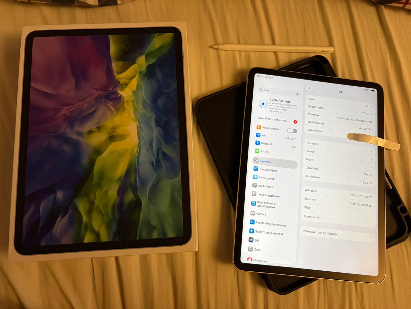 Apple iPad Pro (2e generatie) 11inch Silver 128gb, Computers en Software, Apple iPads, Ophalen, 11 inch, Zo goed als nieuw, Apple iPad Pro