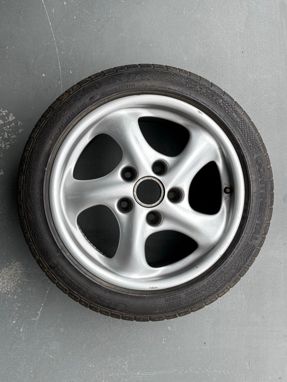 Porsche 996 standaard velgen achter 2 stuks, Gebruikt, 255 mm, Banden en Velgen, 17 inch