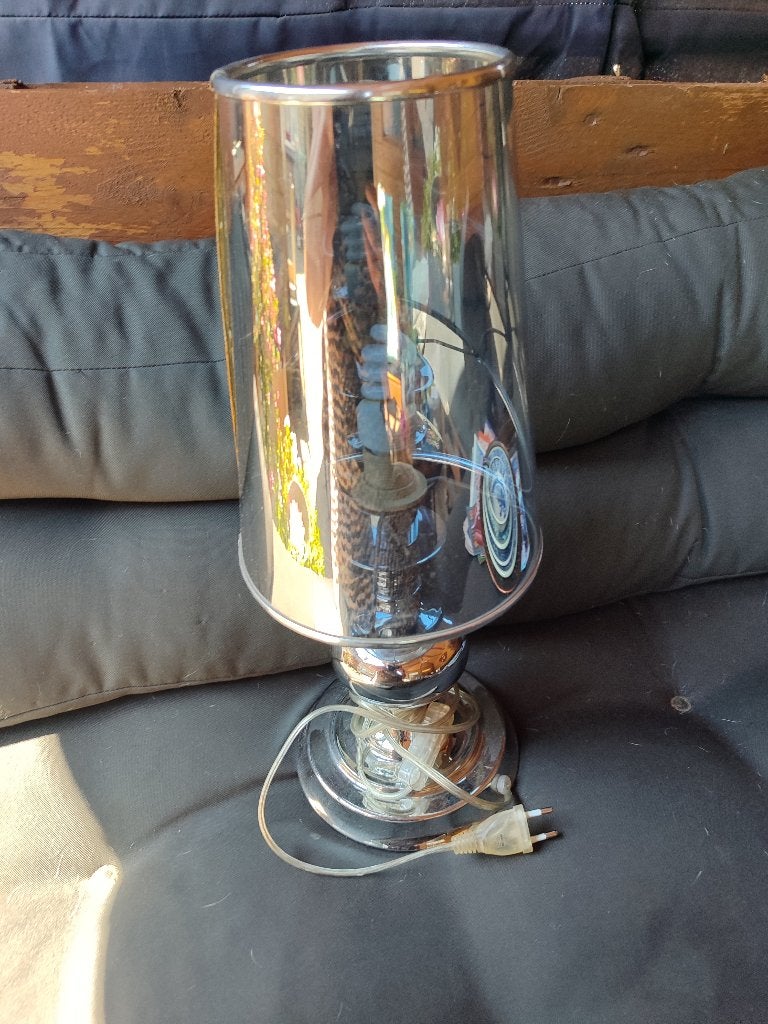 Tafellamp, Ophalen of Verzenden, Gebruikt, 47 cm, Met schakelaar