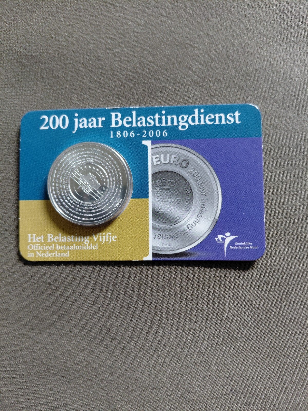 belasting vijfje, Ophalen, Koningin Beatrix, Euro's, Zilver
