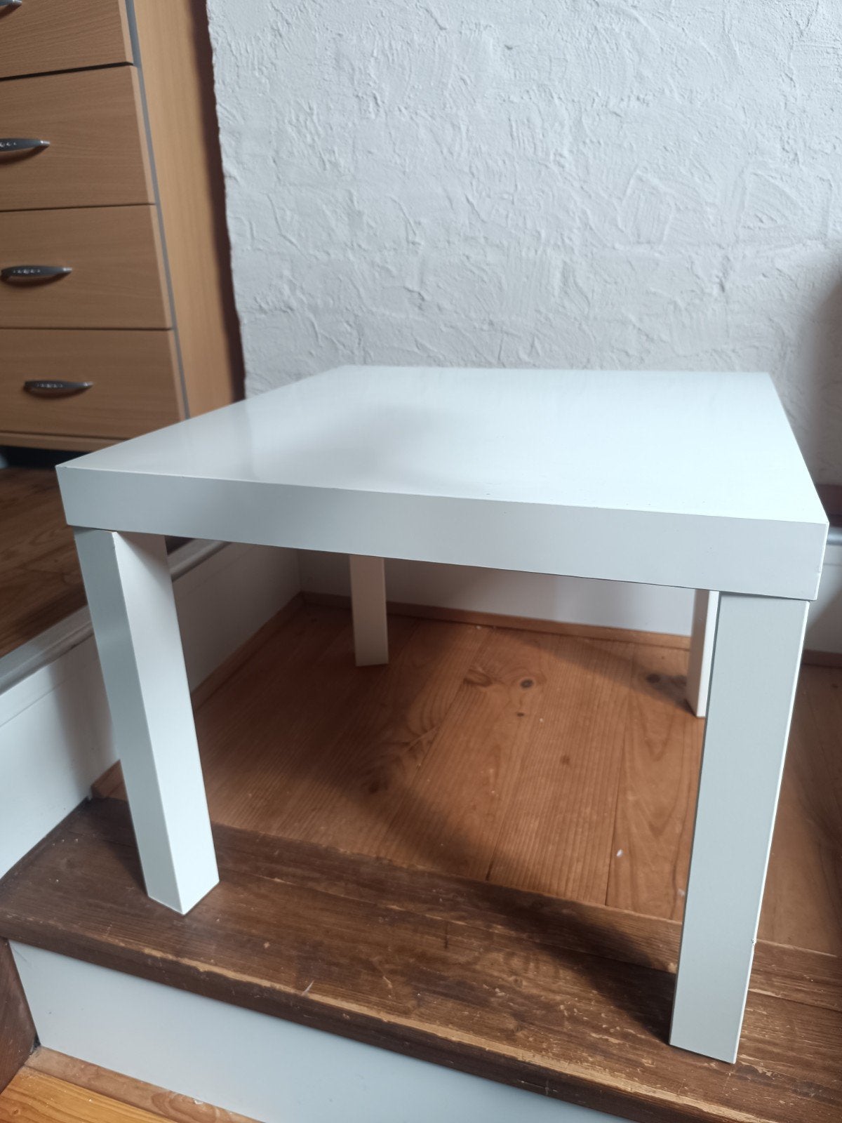 IKEA bijzettafel wit, Minder dan 50 cm, Gebruikt, Vierkant, Minder dan 50 cm