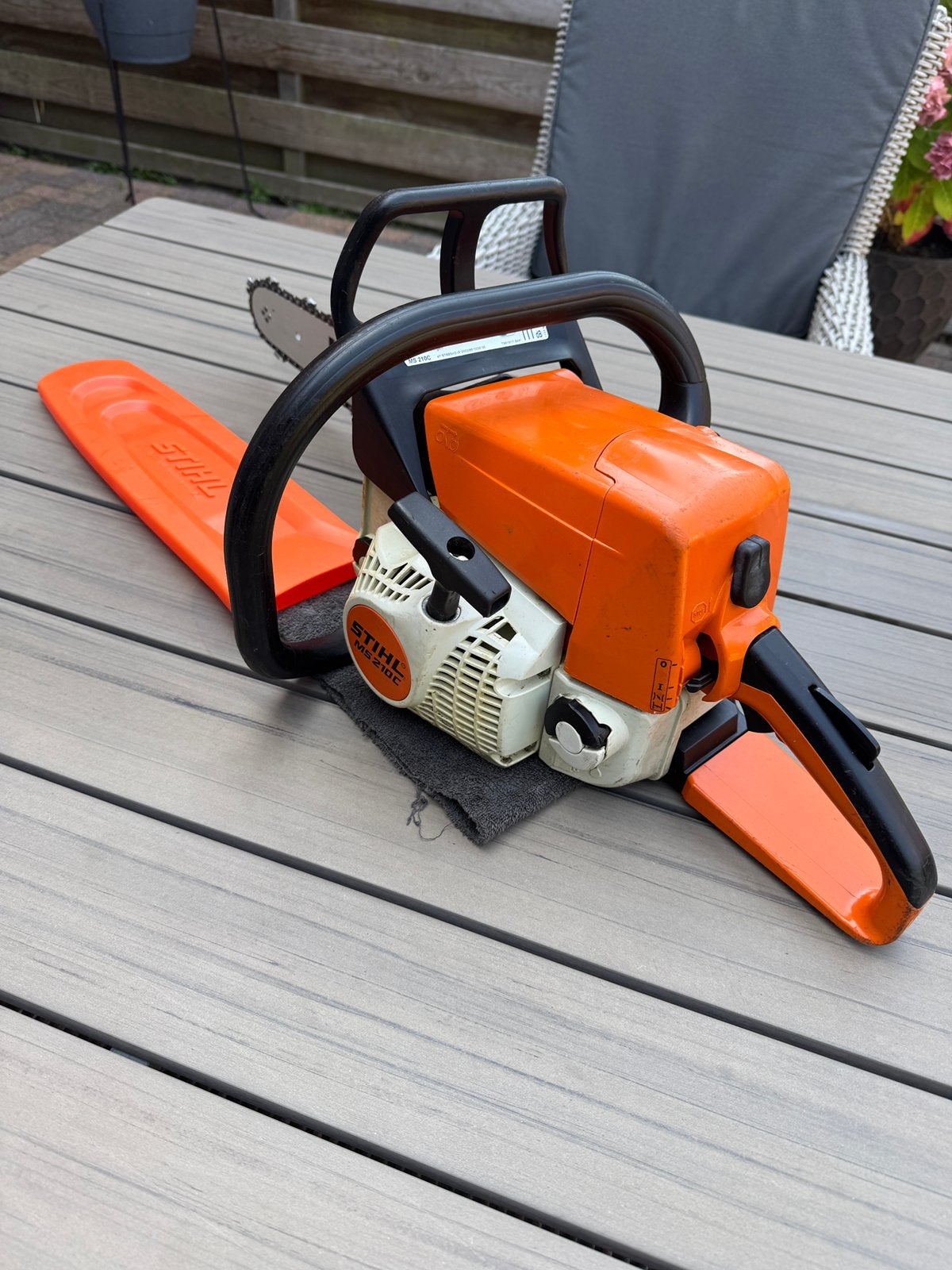 Sterke Degelijke Stihl MS 210 C Kettingzaag Perfect en Klaar, Tuin en Terras, Ophalen of Verzenden, Zo goed als nieuw